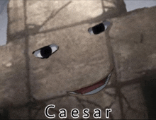 a picture of a cartoon character with the name caesar on the bottom