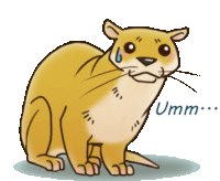 a cartoon drawing of a cat with the word umm on the bottom