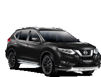 a black nissan x trail is shown on a white backdrop