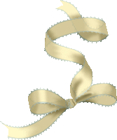 a white ribbon with a silver border and a bow on a white background