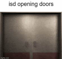 a picture of a door that says isd opening doors on it