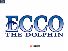 a logo for ecco the dolphin is shown