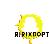 a logo for a company called ririxdopt with a snapchat icon