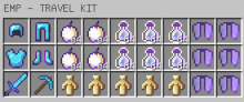 a screenshot of a travel kit in a minecraft game