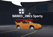 nanko 286 's sporty is the name of the person driving the car