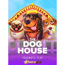 a poster for the dog house shows three dogs