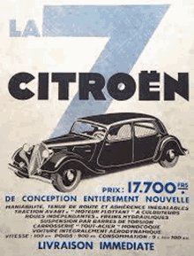 a black and white advertisement for a citroen car