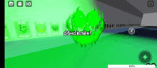 a screenshot of a video game with a green heart that says ' ohoblen ' on it