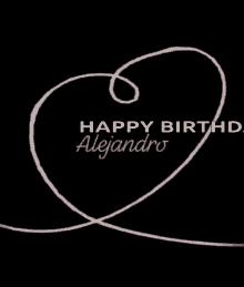 a black background with the words happy birth alejandro