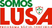 a red and green logo for somos lusa