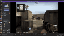 a screenshot of a video game on discord shows a person holding a rifle