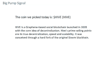 the coin we picked today is hive ( hive ) which is a graphene-based social blockchain launched in 2020