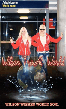 a poster for wilson wishes world 2021 with two blonde women