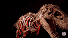 a skeleton of a dinosaur with the word mundo on the bottom right corner