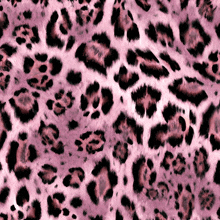 a close up of a pink and black leopard print on a white background