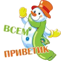 a snowman wearing an orange hat and a green scarf with the words " bcem " written on it