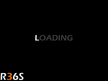 a black background with the word loading in white