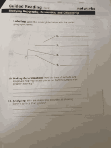 guided reading studying geography economics and citizenship