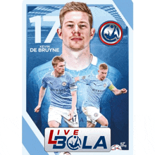 a poster for kevin de bruyne with the number 17