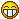 a pixel art of a smiley face with a big smile and teeth .