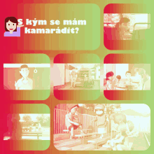 a collage of pictures with the words " s kým se mam kamaradit "