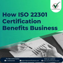 a poster about iso certification benefits business