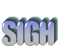 a 3d rendering of the word sigh in blue