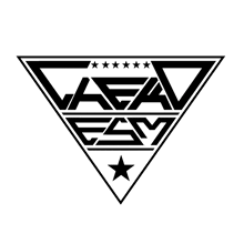 a black and white logo that says head esm