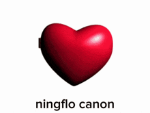 a picture of a girl in a heart with the name ningflo canon on the bottom