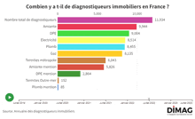 a bar graph showing the number of diagnosticeurs in france