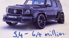 a picture of a brabus suv with the number 54-64 million written on the bottom