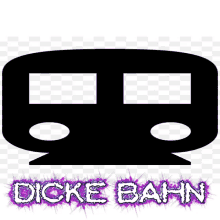 a picture of a bus with the words dicke bahn written below it