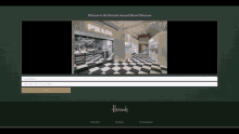 a website for the harrods annual brand showcasing prada