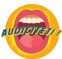 an illustration of a mouth with the words audiciteti written above it