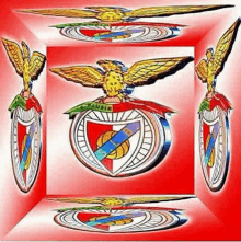 a picture of the emblem of a soccer team with an eagle on top