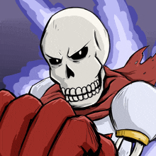 a drawing of a skeleton wearing a red scarf