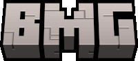 a minecraft logo with a white background