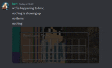 a screenshot of a discord conversation with belt