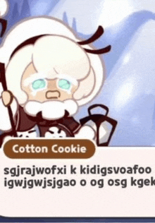 a picture of a cotton cookie from cookie run