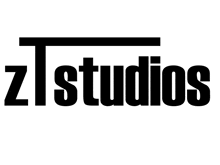 a black and white logo for zlstudios with a white background