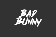 bad bunny is written in white on a dark background