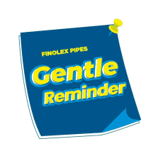 a blue sticky note that says gentle reminder on it