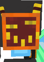 a minecraft item that has a red and yellow border