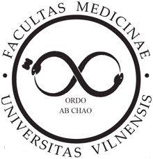 the logo for facultas medicinae universitas vilnensis