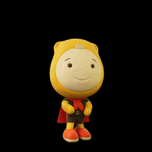 a cartoon character with a cape and the words see you later
