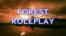 a ferris wheel is in the background of a forest roleplay video