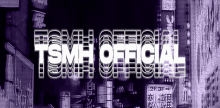 tsmh official is written in purple letters on a purple background