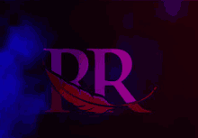 the letter r is surrounded by a red feather and smoke .