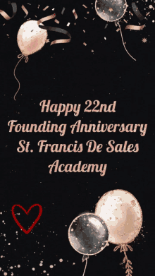 a happy 22nd founding anniversary st. francis de sales academy