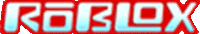 a white background with the roblox logo in red and blue